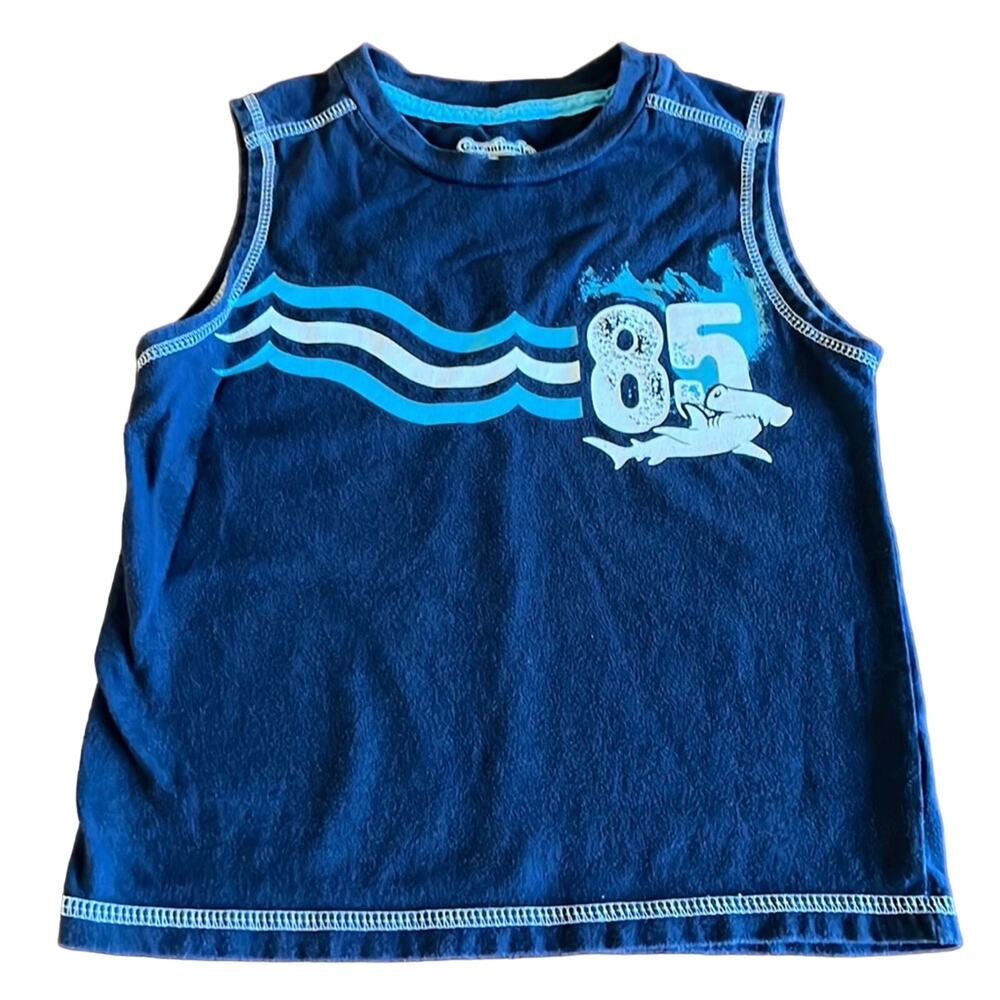 Garanimals Blue Wave Shark Sleeveless Tank Top Boys Size 4